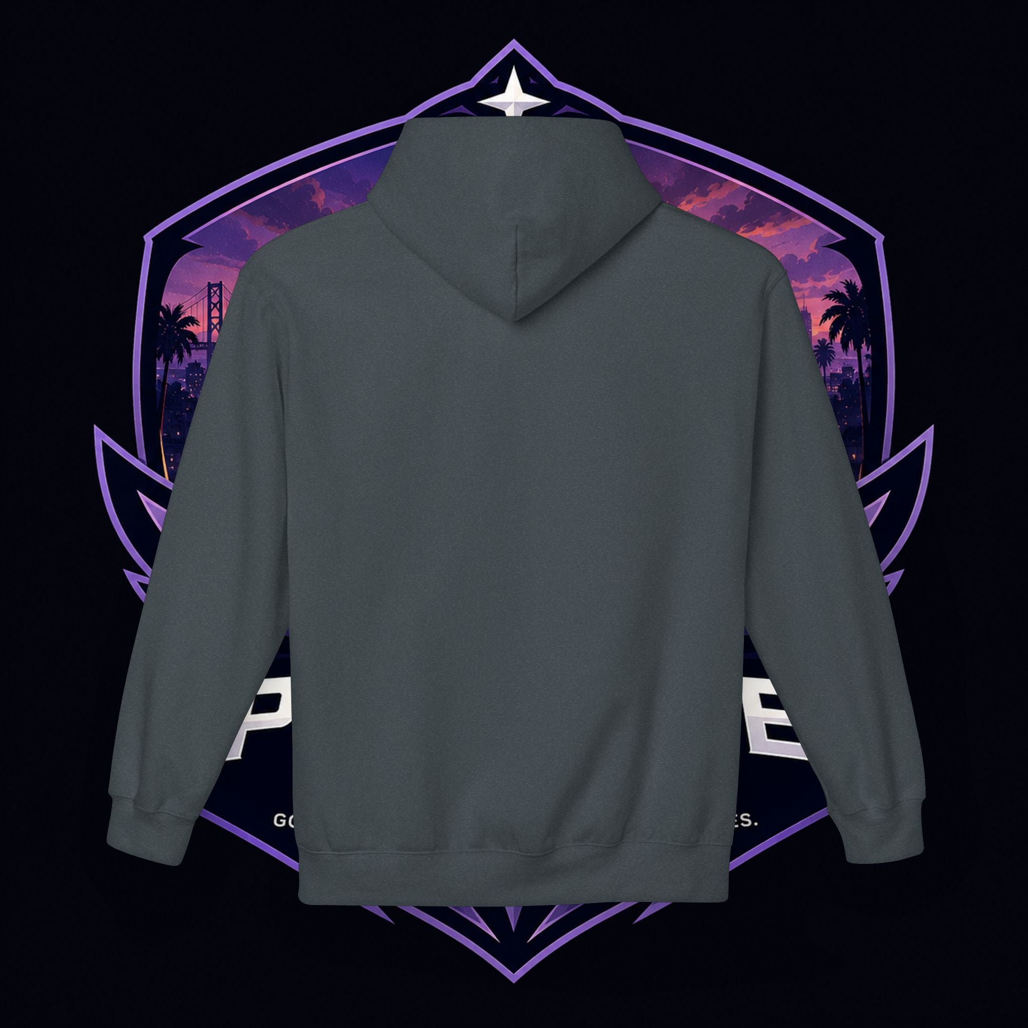 LDR inspired Retro '80s Vibes Hoodie — Neon Miami Movie Couple Design