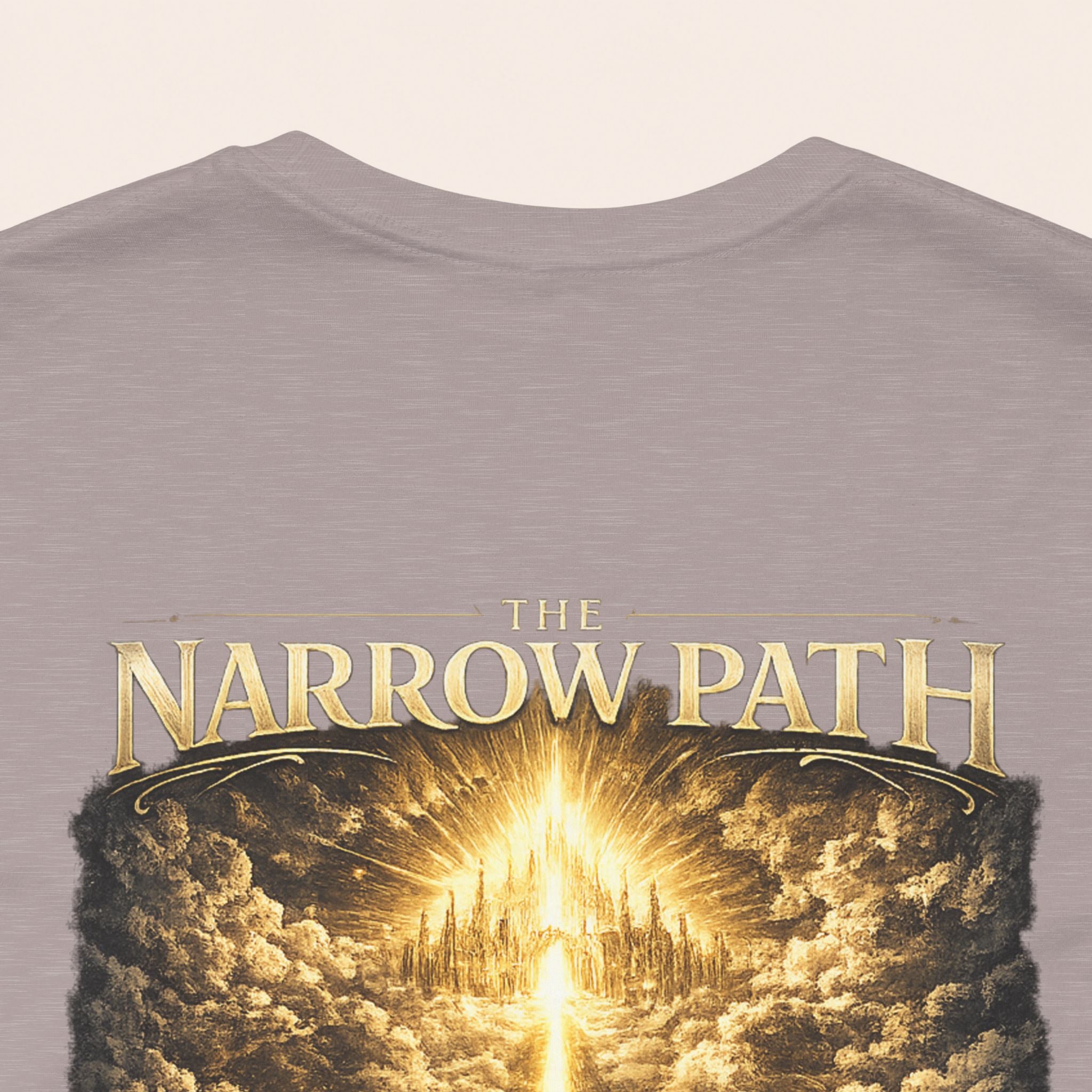 T-Shirt — 'The Narrow Path' Golden Light Graphic Tee