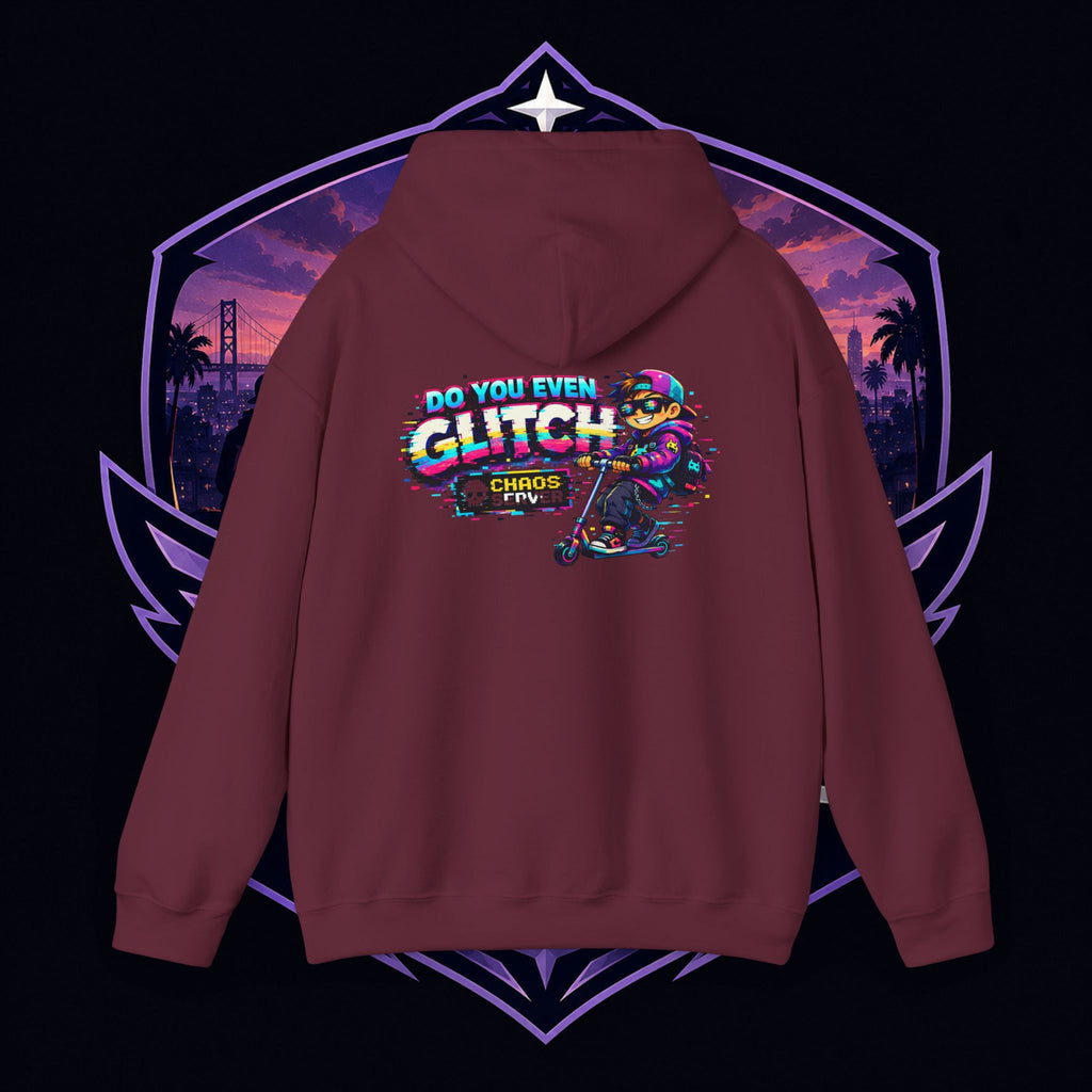 PG Lola's Glitch Skater Hoodie — "Do You Even Glitch" Retro Gamer Streetwear