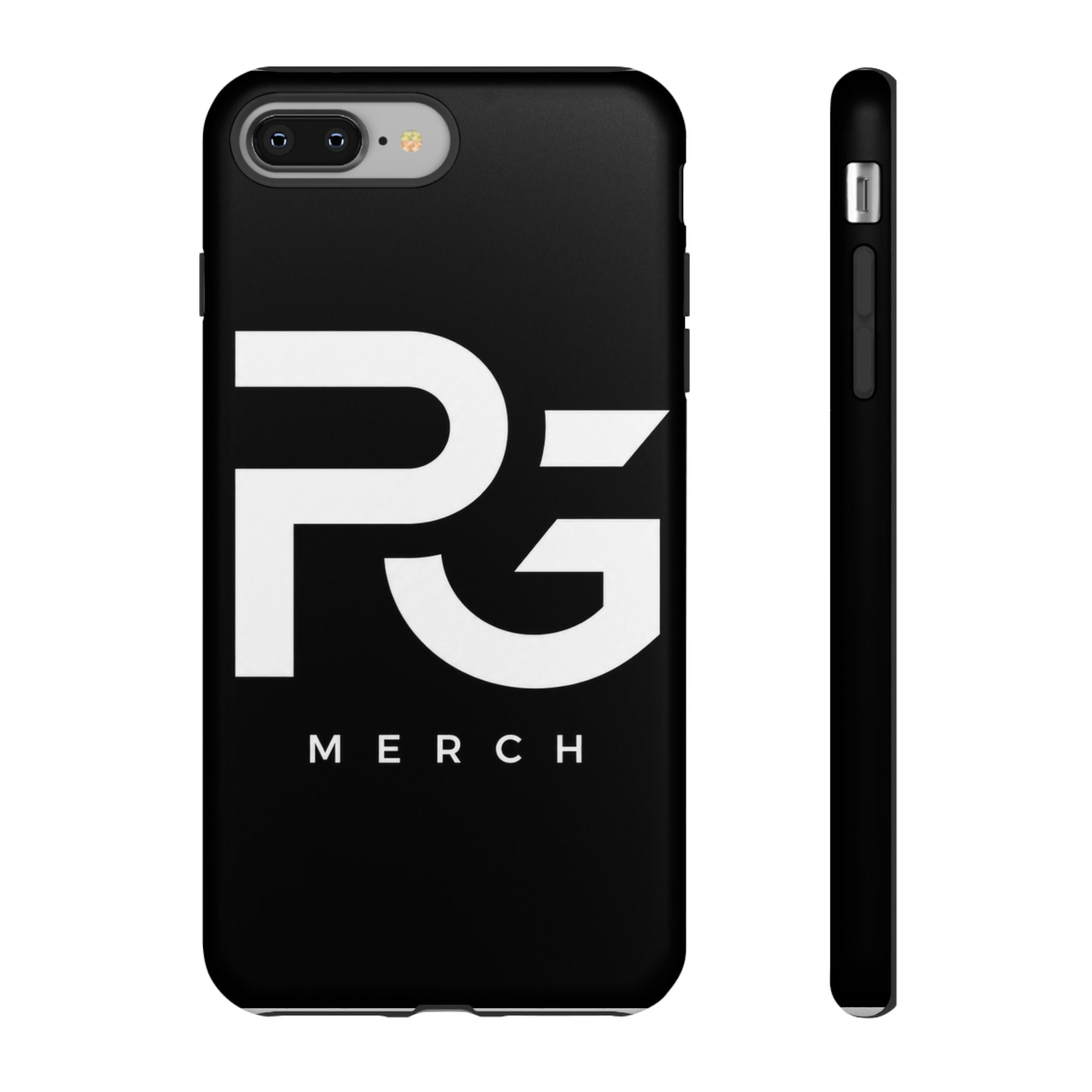 PG CUSTOMIZED RG Merch Tough Phone Case – Black Protective Phone Cover with Bold Logo