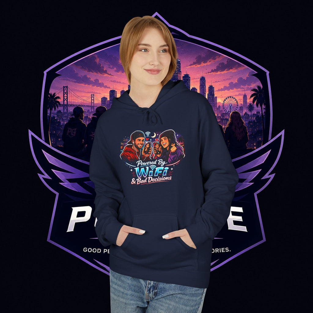 LDR inspired Retro '80s Vibes Hoodie — Neon Miami Movie Couple Design