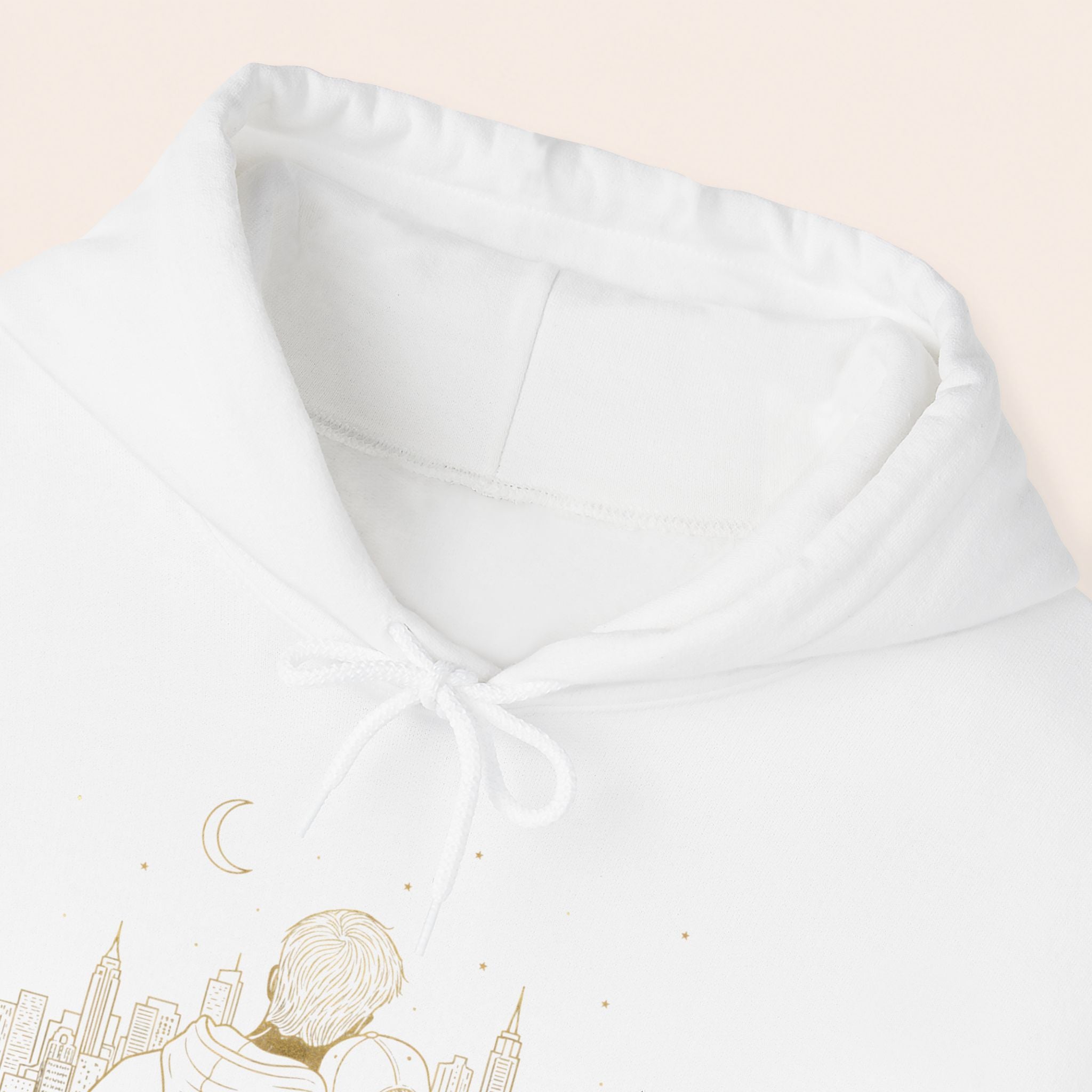Couple Silhouette Hoodie – Romantic Cityscape 'Together' Pullover