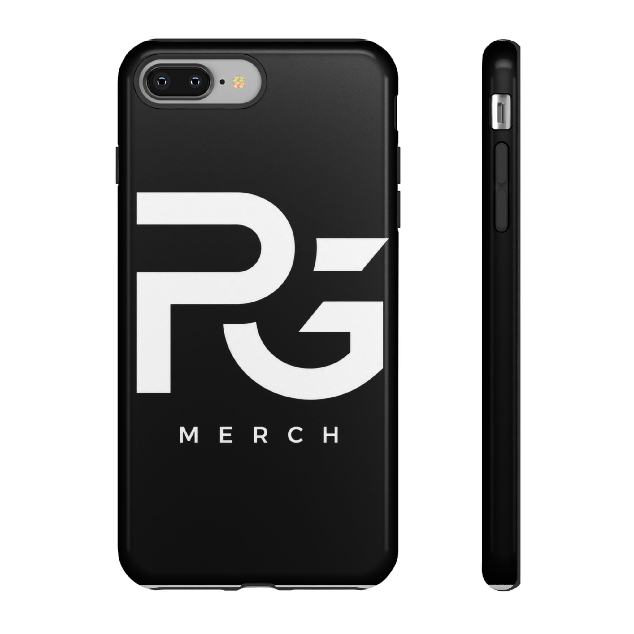 PG CUSTOMIZED RG Merch Tough Phone Case – Black Protective Phone Cover with Bold Logo