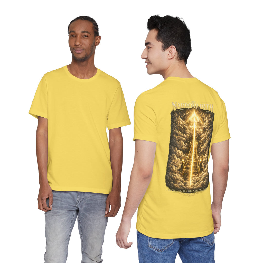T-Shirt — 'The Narrow Path' Golden Light Graphic Tee