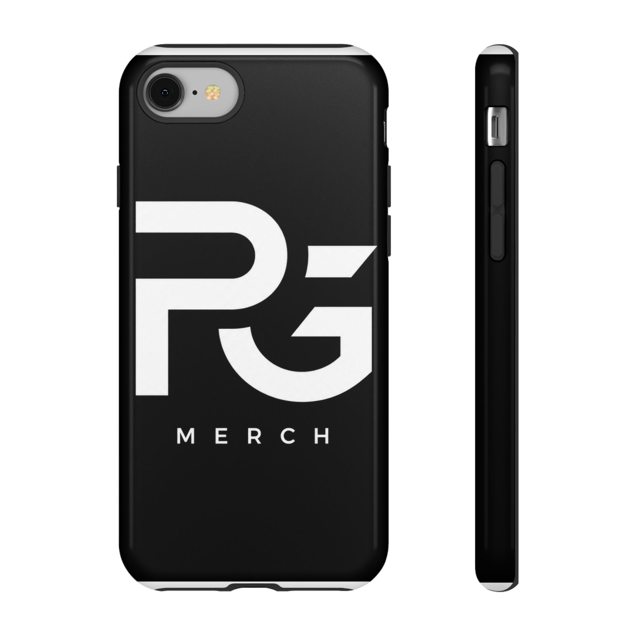 PG CUSTOMIZED RG Merch Tough Phone Case – Black Protective Phone Cover with Bold Logo
