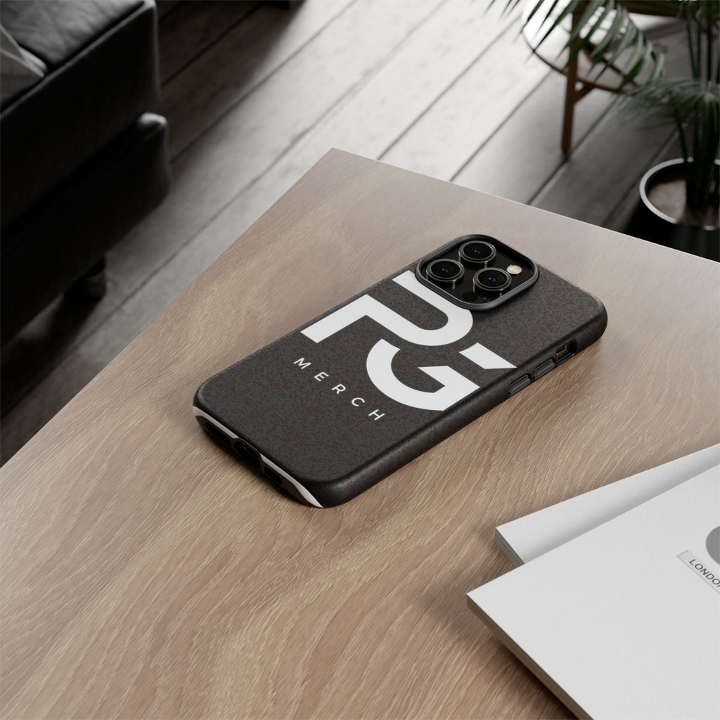 PG CUSTOMIZED RG Merch Tough Phone Case – Black Protective Phone Cover with Bold Logo