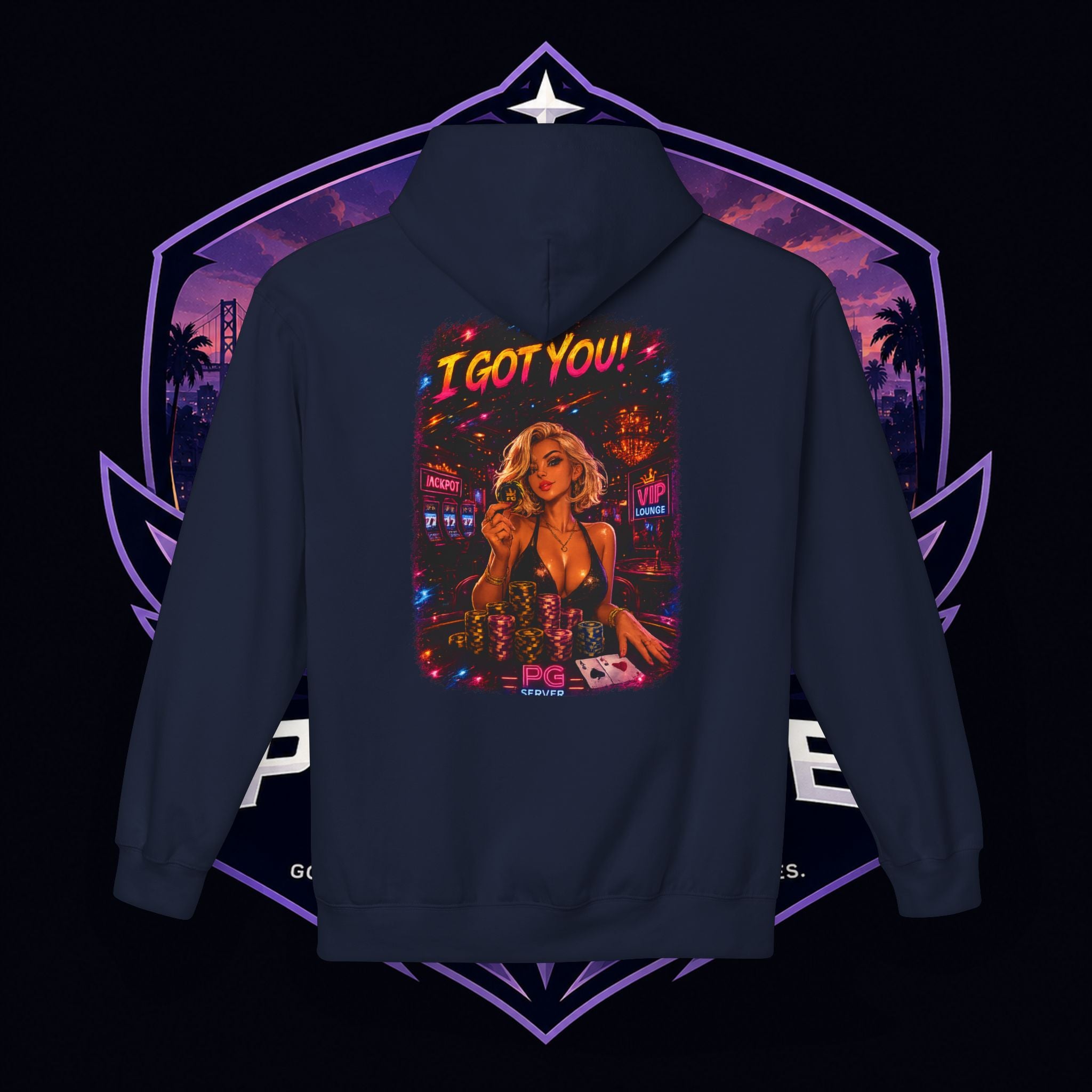 PG ALEX  'I Got You' Casino-Inspired Pullover   - Need Chips? Graphic Hoodie