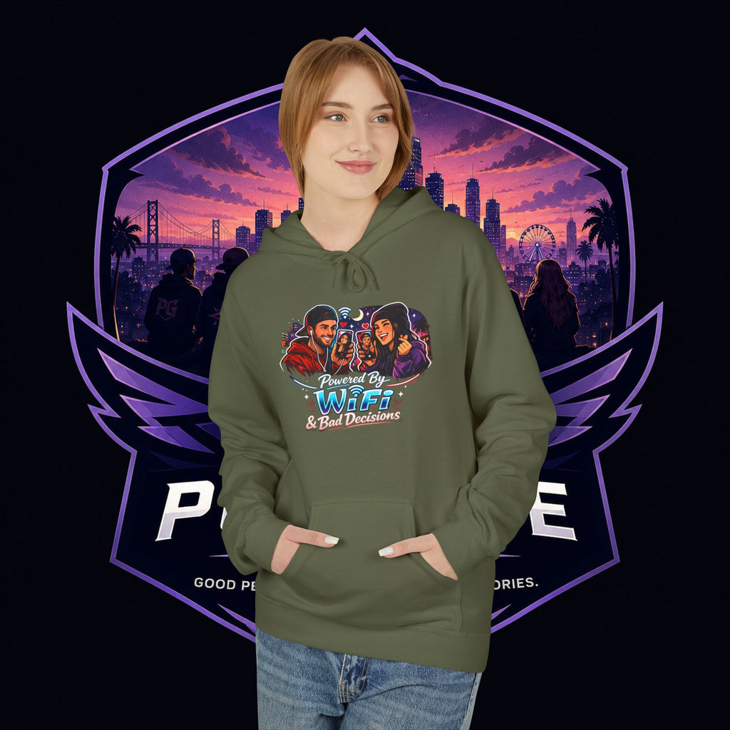 LDR inspired Retro '80s Vibes Hoodie — Neon Miami Movie Couple Design