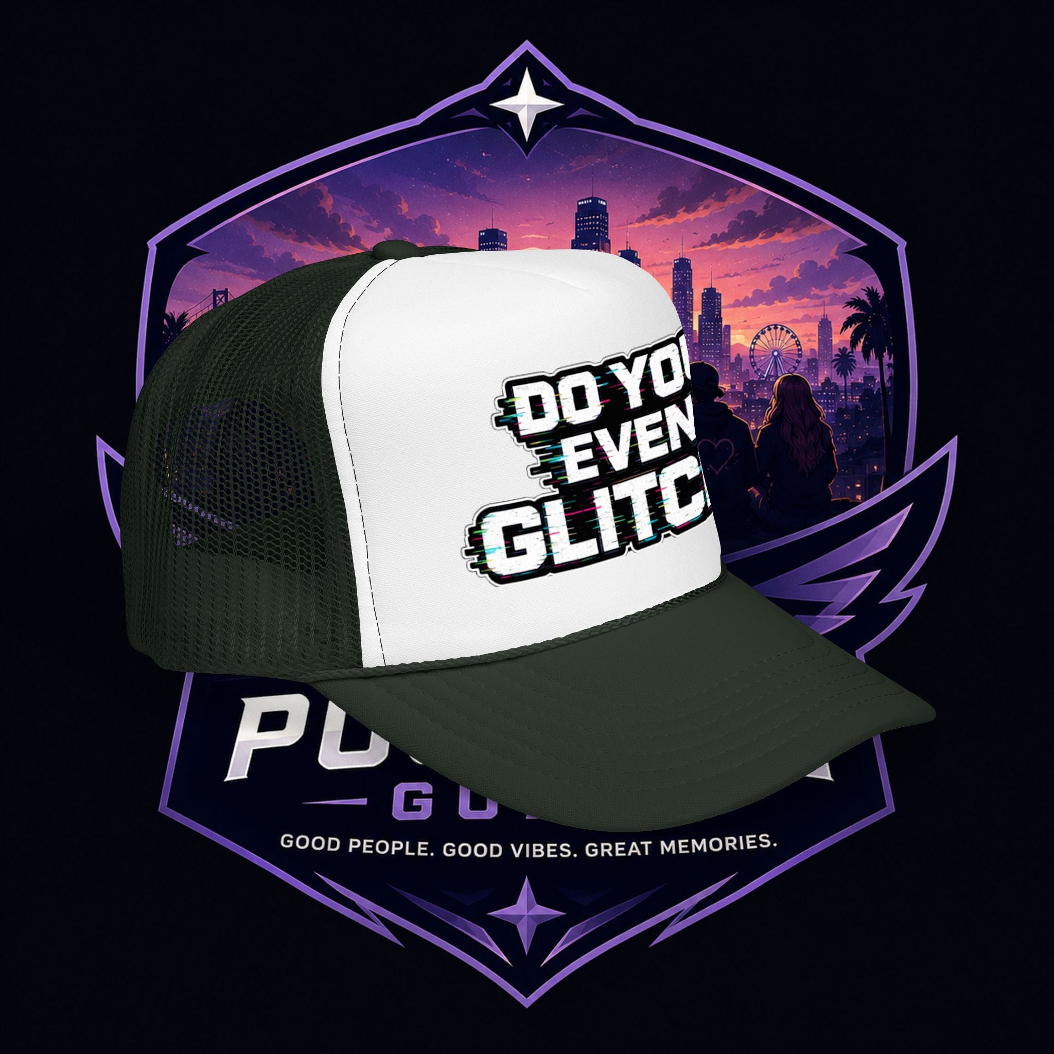 PG Lola's Do You Even Glitch? Foam Trucker Hat