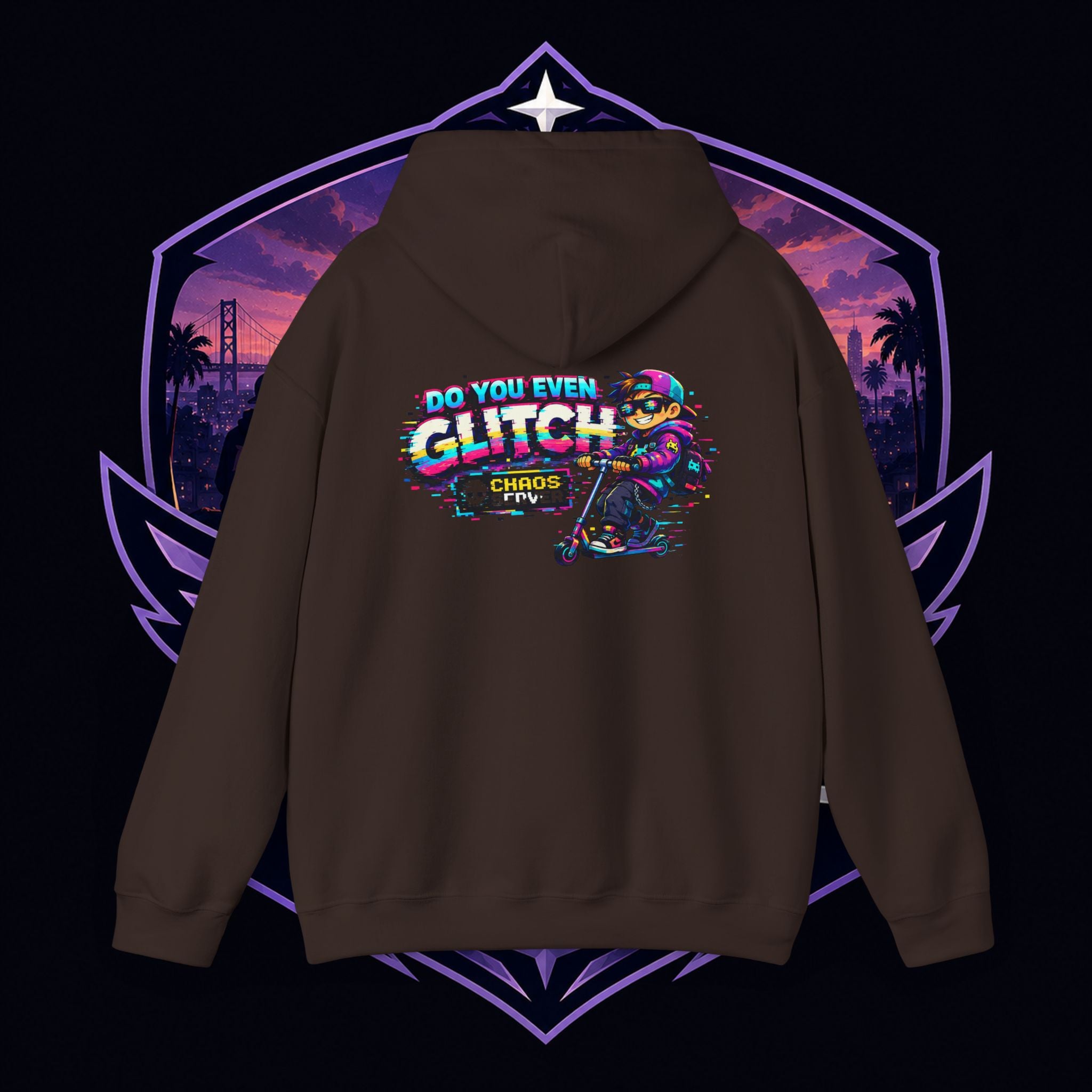 PG Lola's Glitch Skater Hoodie — "Do You Even Glitch" Retro Gamer Streetwear