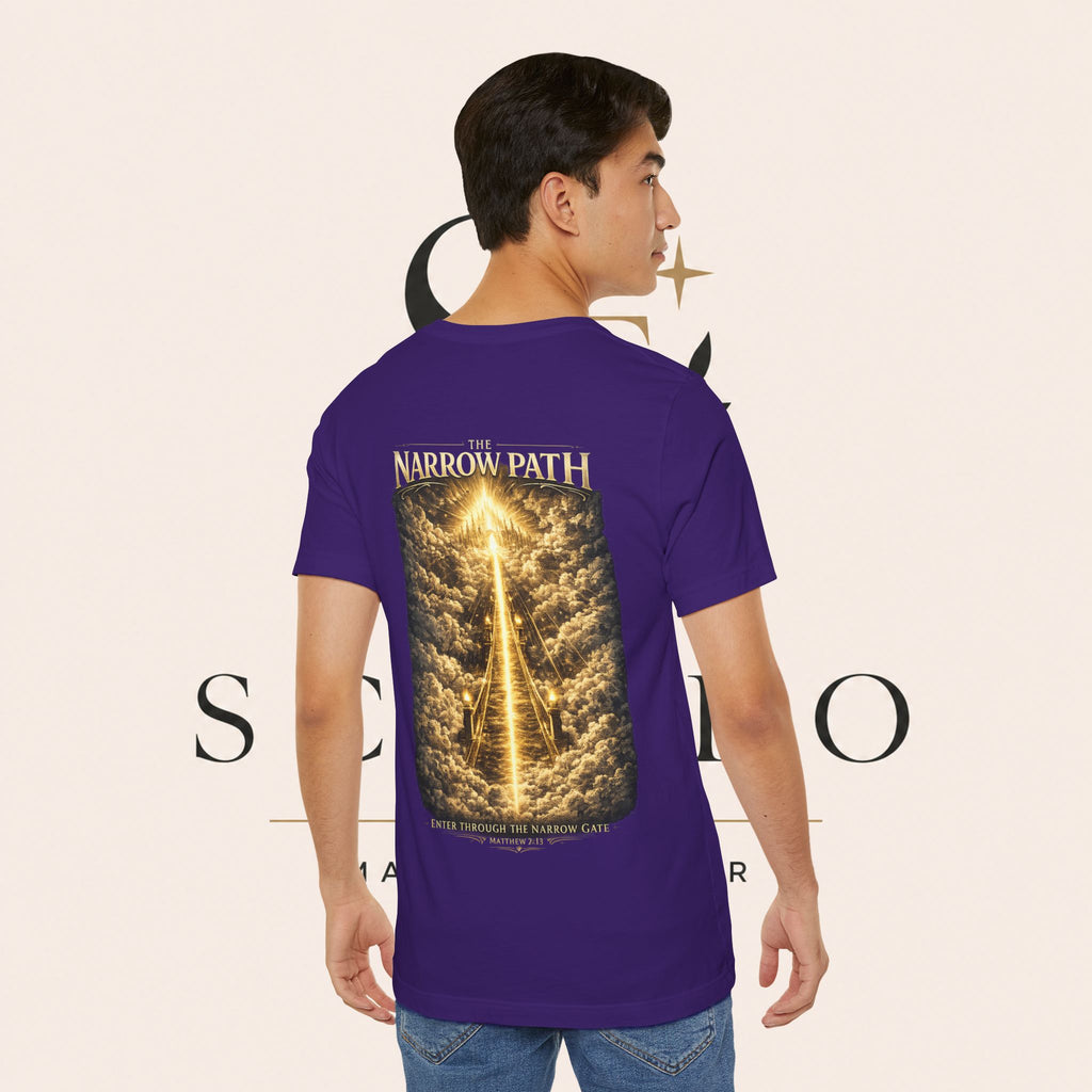 T-Shirt — 'The Narrow Path' Golden Light Graphic Tee