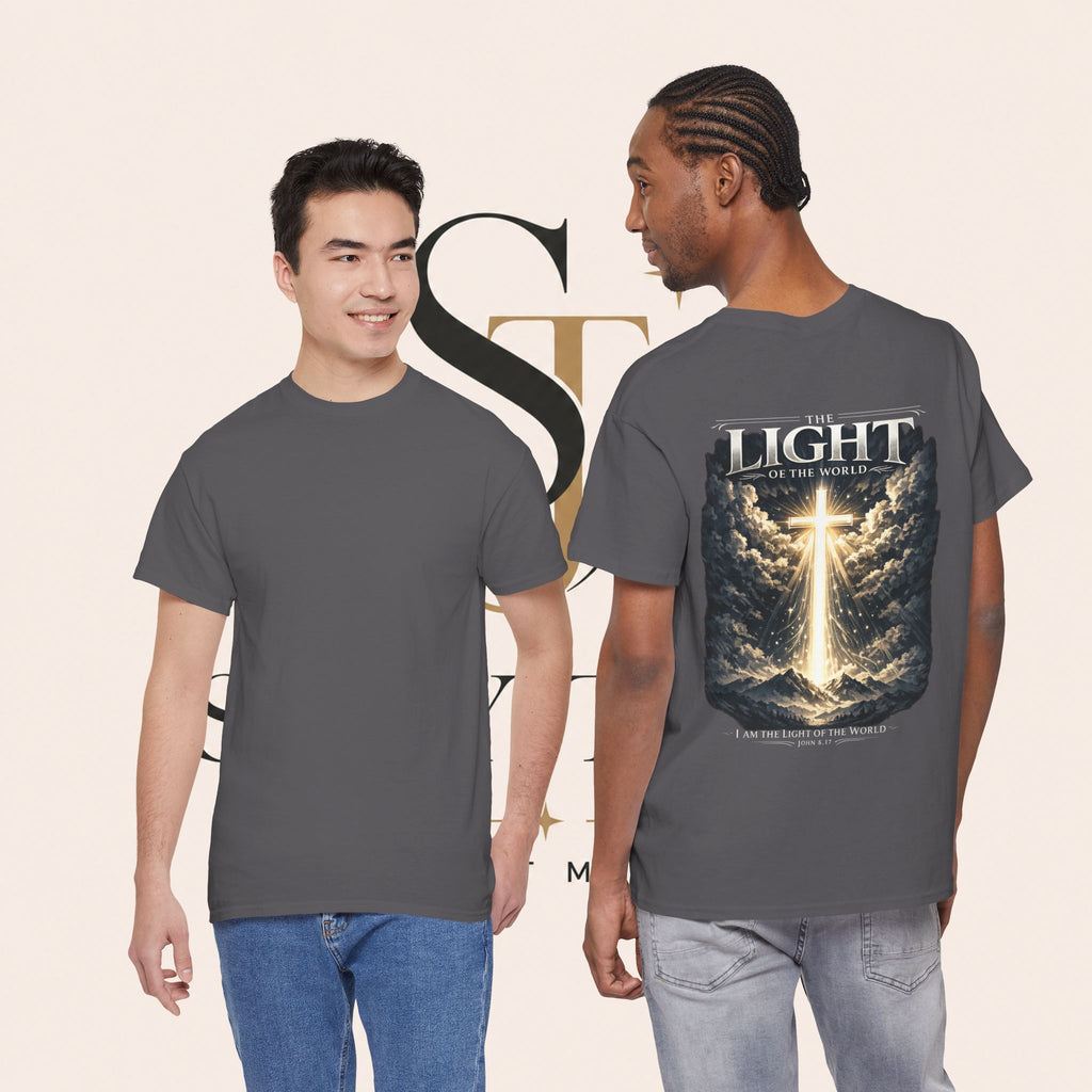 T‑Shirt — “The Light of the World” Graphic Tee (Christian Religious Design)