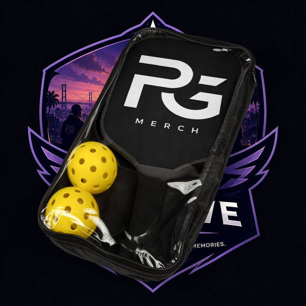 PG Pickleball Paddle Set – Positive Guild Logo Kit (2 Paddles + Balls)