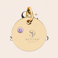 Engravable Birthstone Circle Charm