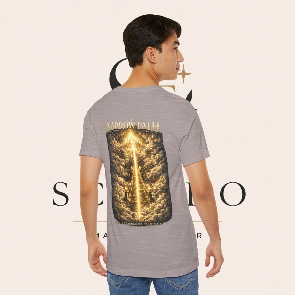 T-Shirt — 'The Narrow Path' Golden Light Graphic Tee