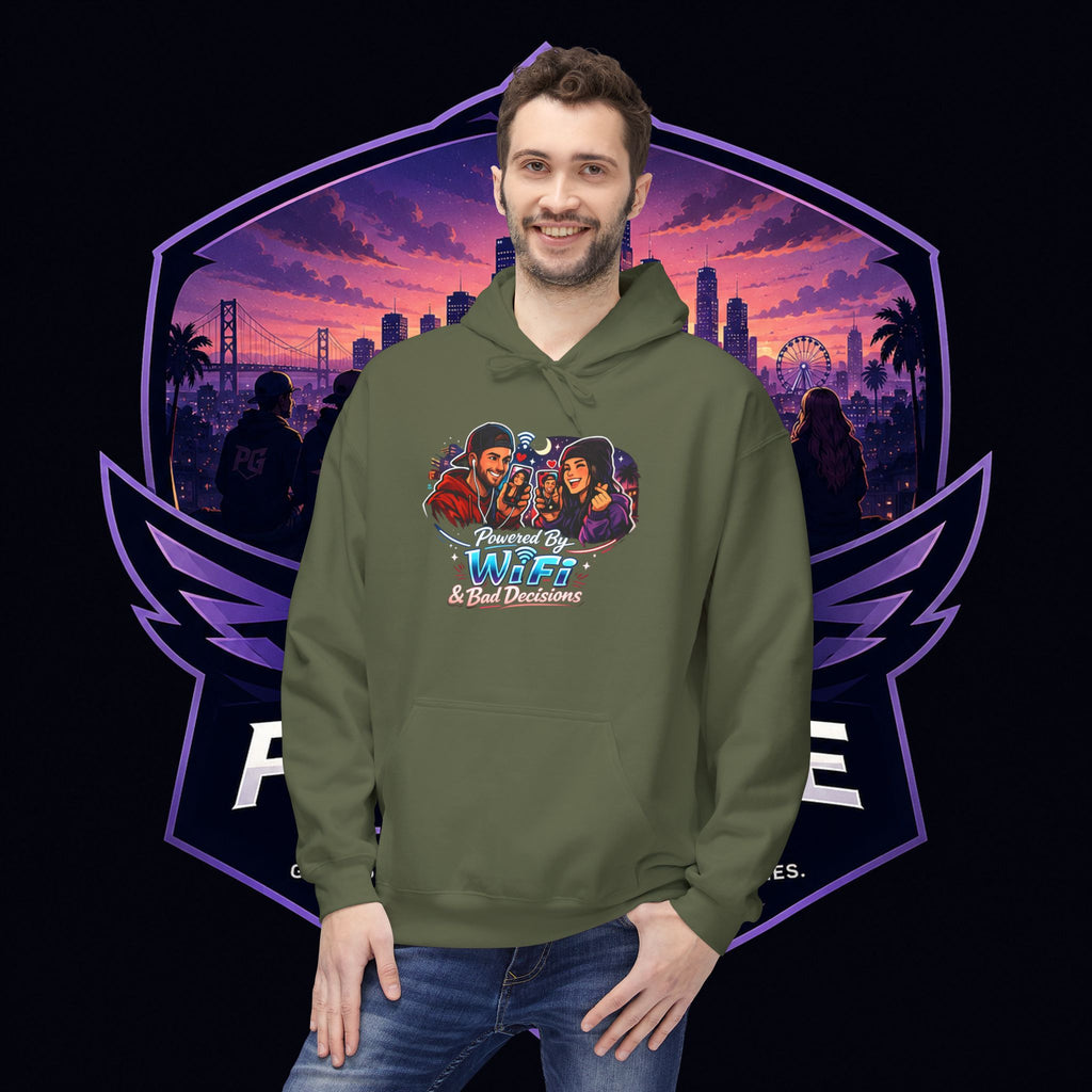 LDR inspired Retro '80s Vibes Hoodie — Neon Miami Movie Couple Design