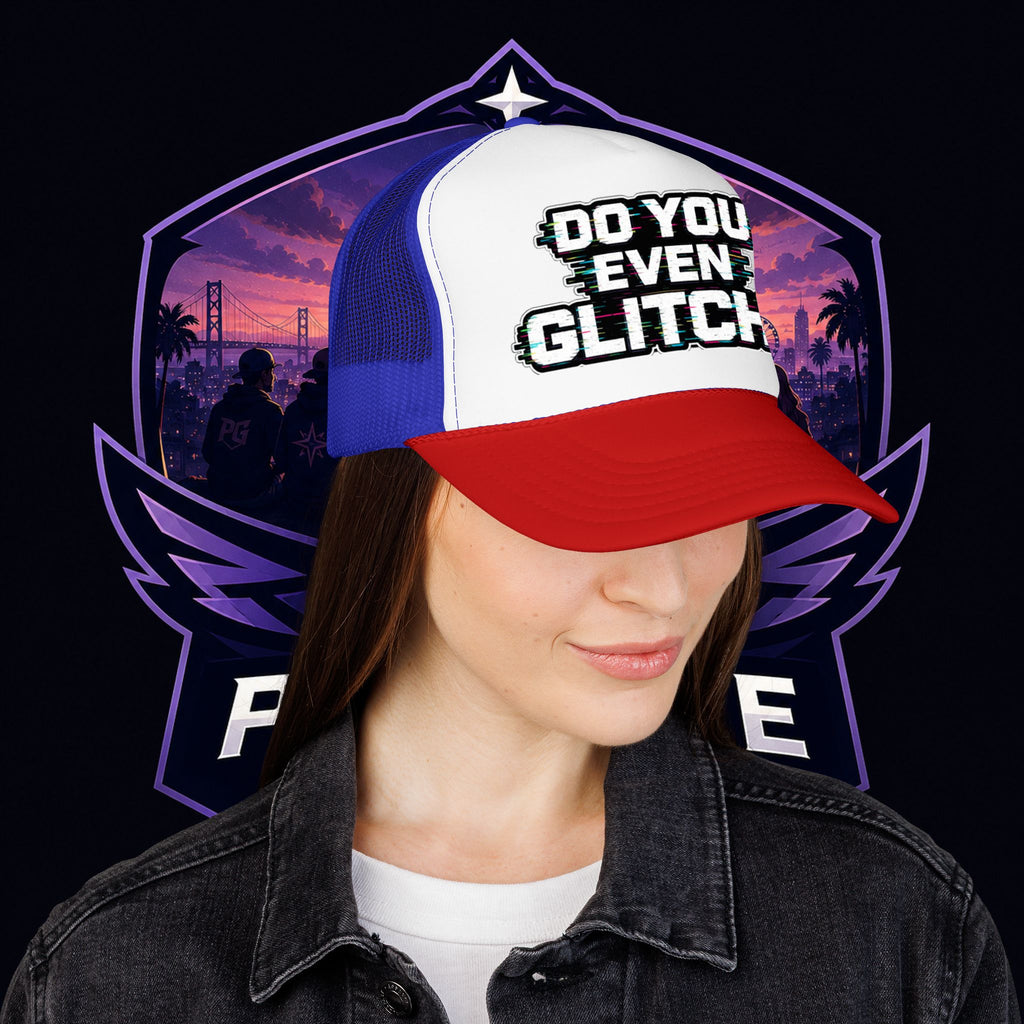 PG Lola's Do You Even Glitch? Foam Trucker Hat