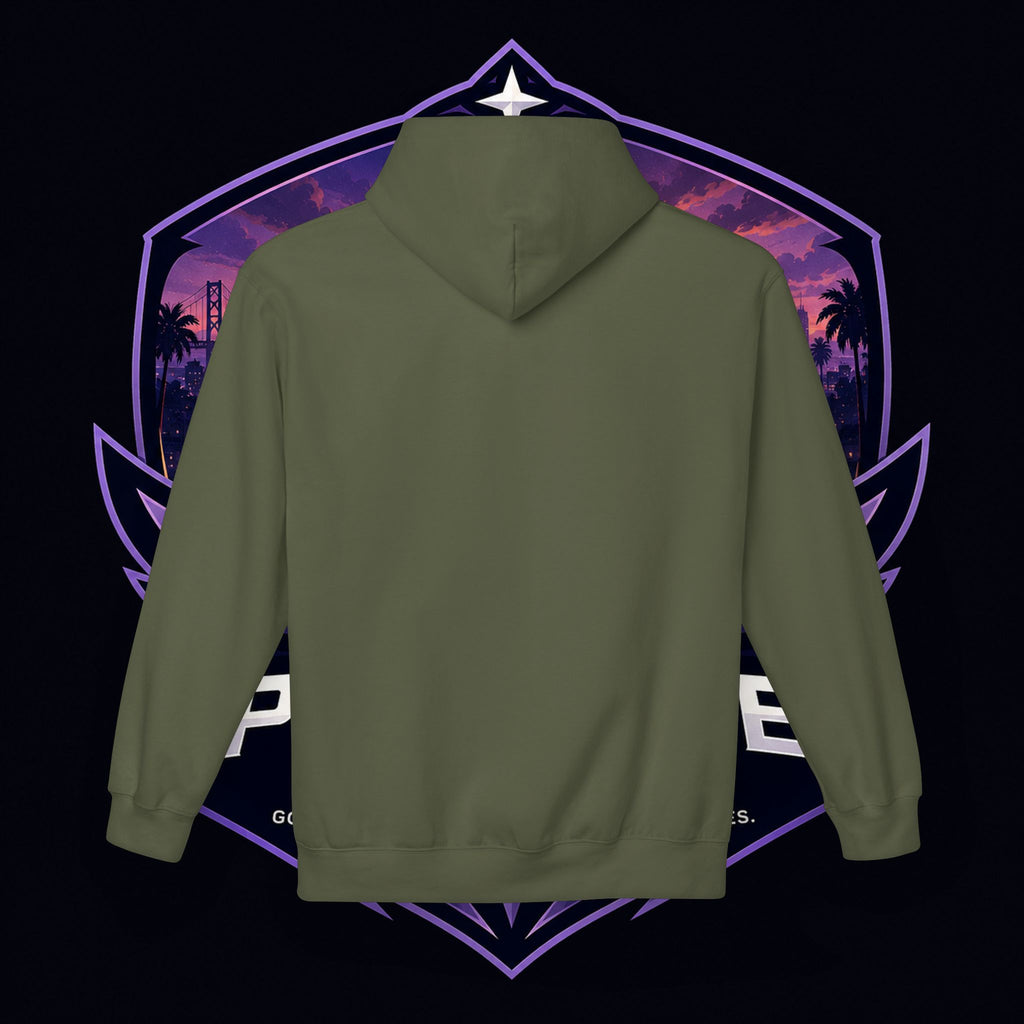 LDR inspired Retro '80s Vibes Hoodie — Neon Miami Movie Couple Design
