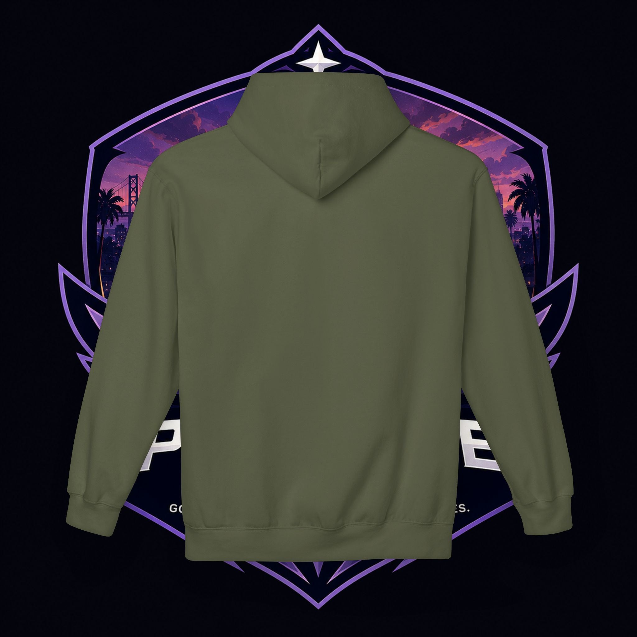 LDR inspired Retro '80s Vibes Hoodie — Neon Miami Movie Couple Design