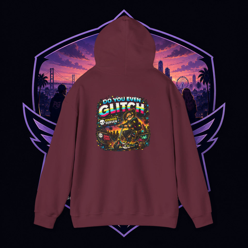 Born Glitch Hoodie — Retro Cyberpunk Vaporwave Graphic Sweatshirt