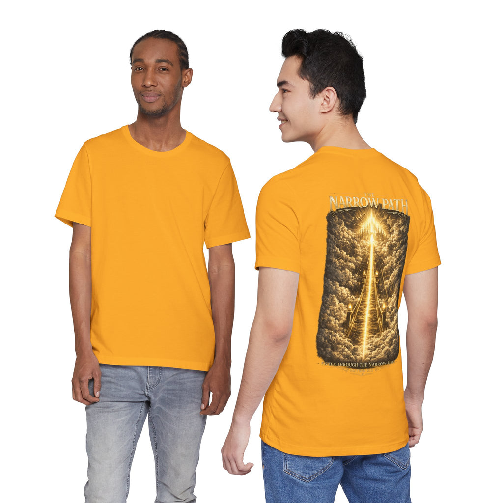 T-Shirt — 'The Narrow Path' Golden Light Graphic Tee