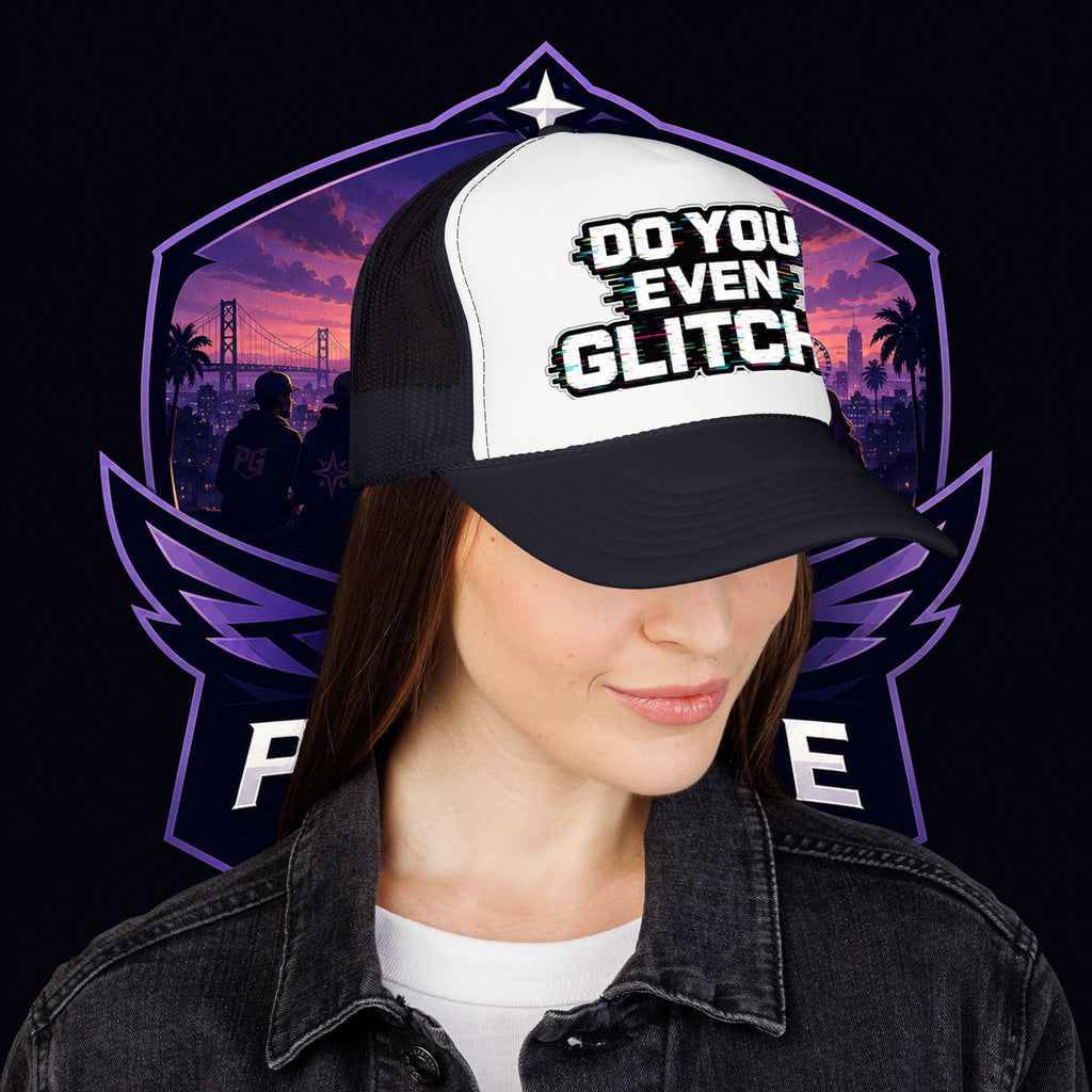 PG Lola's Do You Even Glitch? Foam Trucker Hat