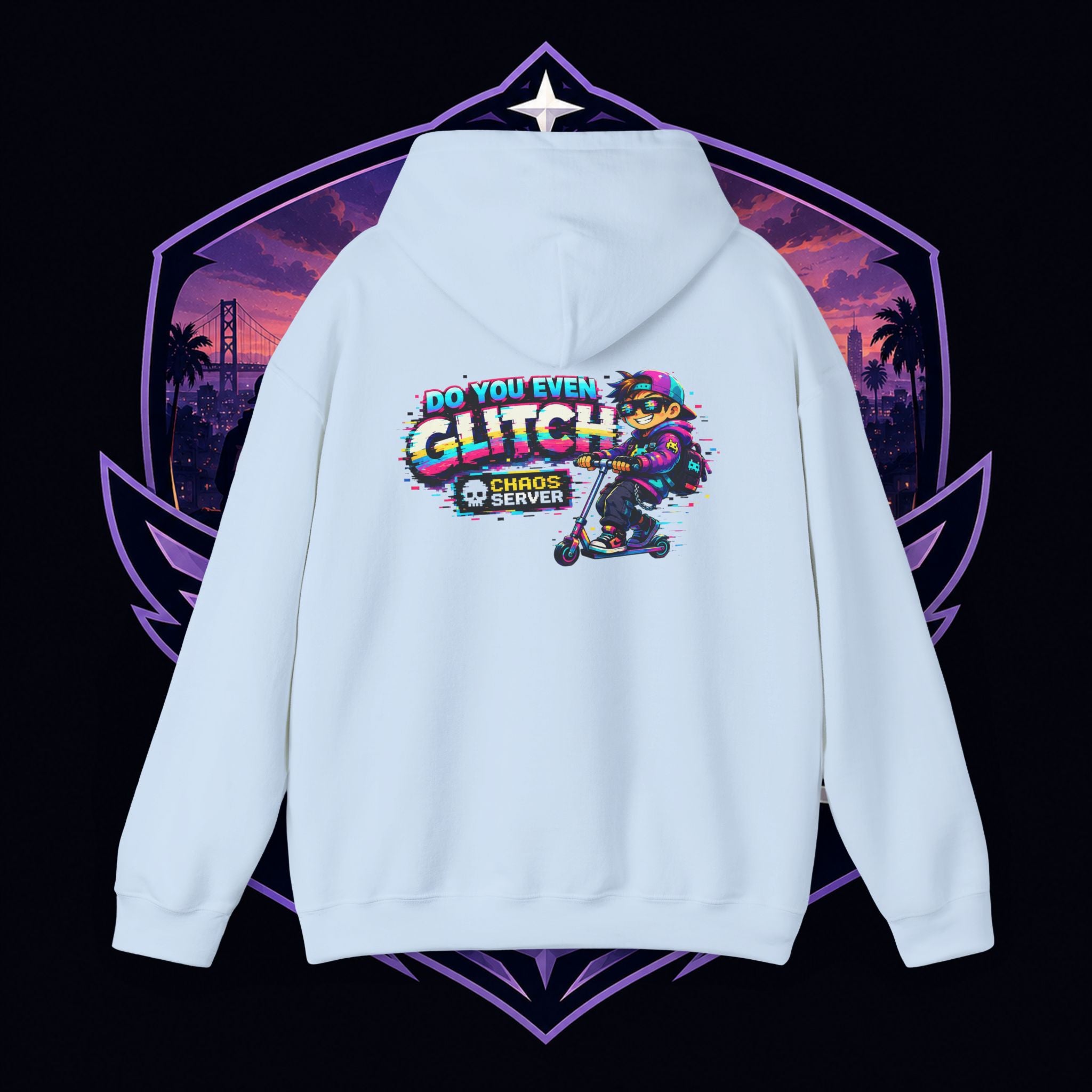 PG Lola's Glitch Skater Hoodie — "Do You Even Glitch" Retro Gamer Streetwear