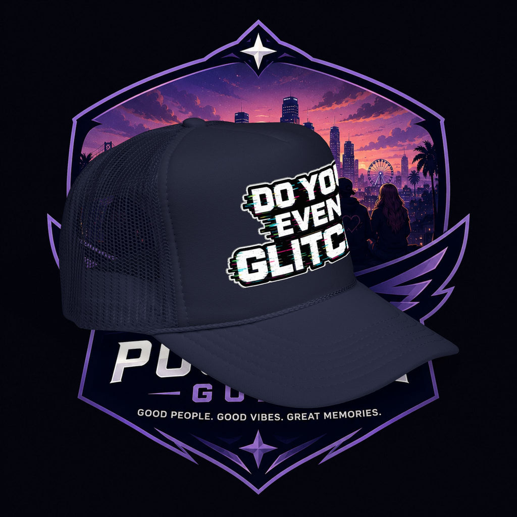 PG Lola's Do You Even Glitch? Foam Trucker Hat