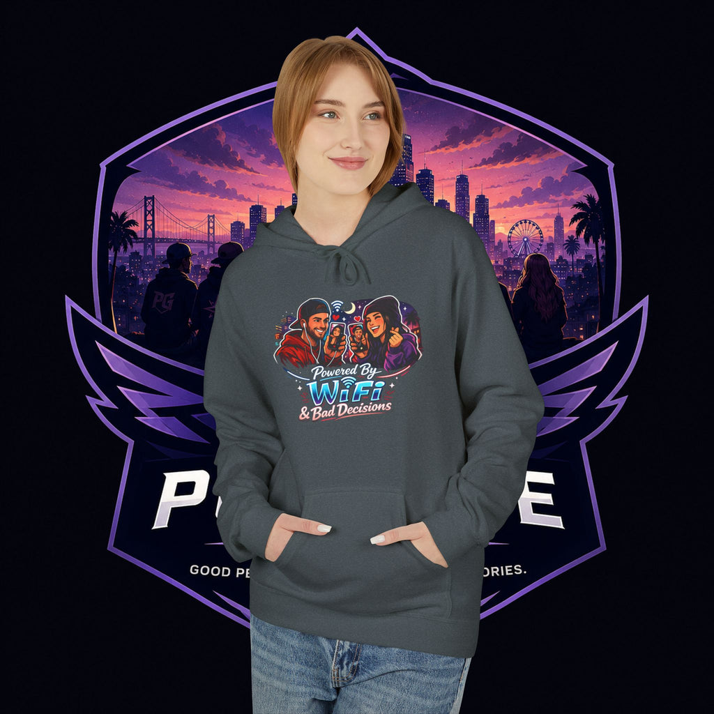 LDR inspired Retro '80s Vibes Hoodie — Neon Miami Movie Couple Design