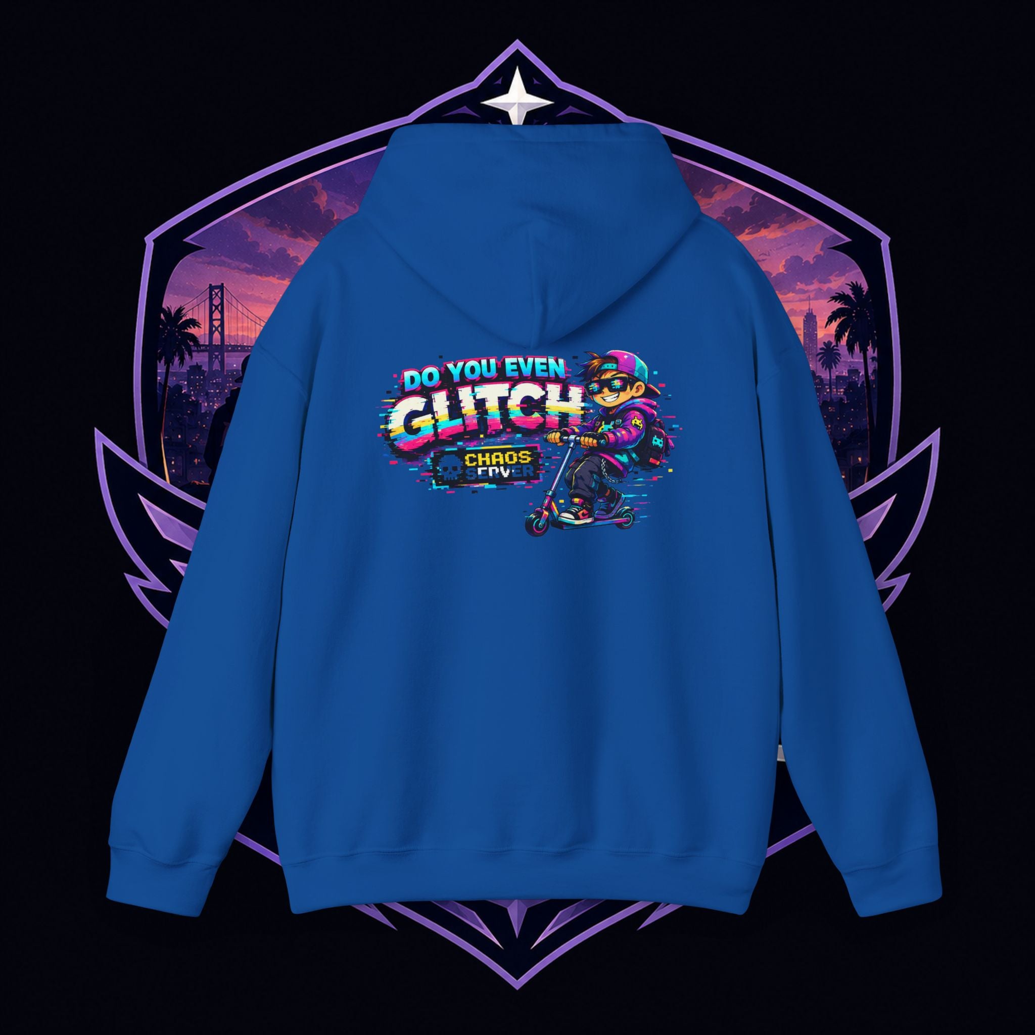 PG Lola's Glitch Skater Hoodie — "Do You Even Glitch" Retro Gamer Streetwear