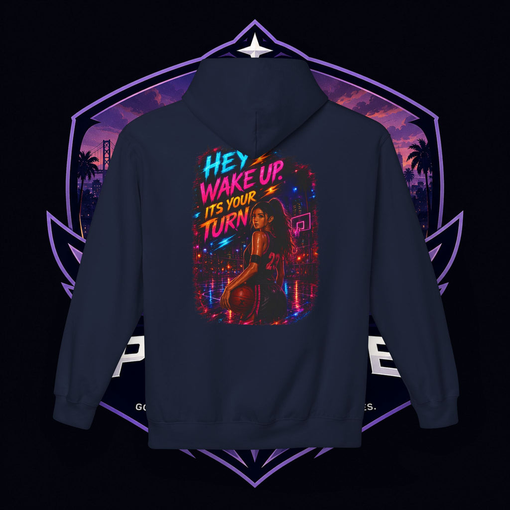 PG CZAR  "Hey Wake Up, It's Your Turn" Back Print PG 'Bruh Throw Now!' Graphic Hoodie