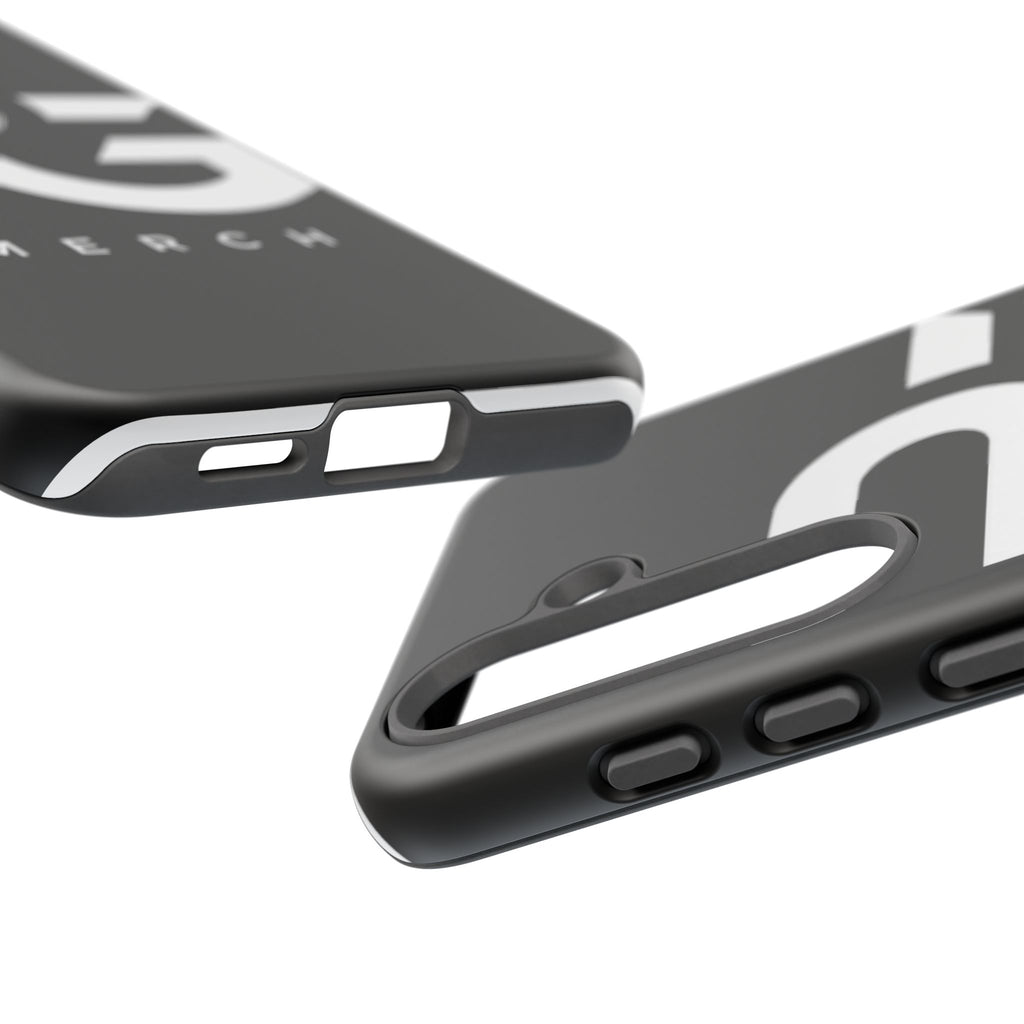 PG CUSTOMIZED RG Merch Tough Phone Case – Black Protective Phone Cover with Bold Logo