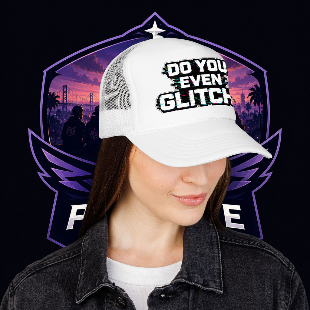 PG Lola's Do You Even Glitch? Foam Trucker Hat