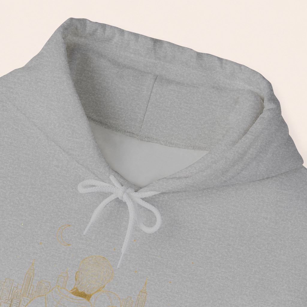 Couple Silhouette Hoodie – Romantic Cityscape 'Together' Pullover