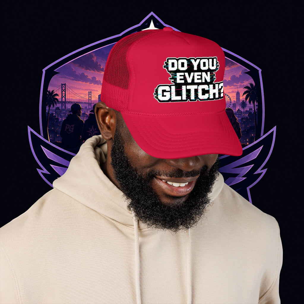 PG Lola's Do You Even Glitch? Foam Trucker Hat