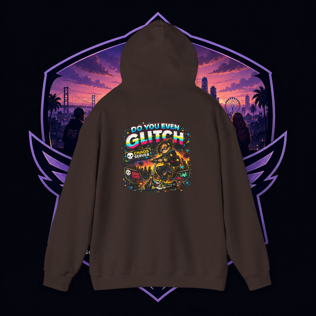 Born Glitch Hoodie — Retro Cyberpunk Vaporwave Graphic Sweatshirt