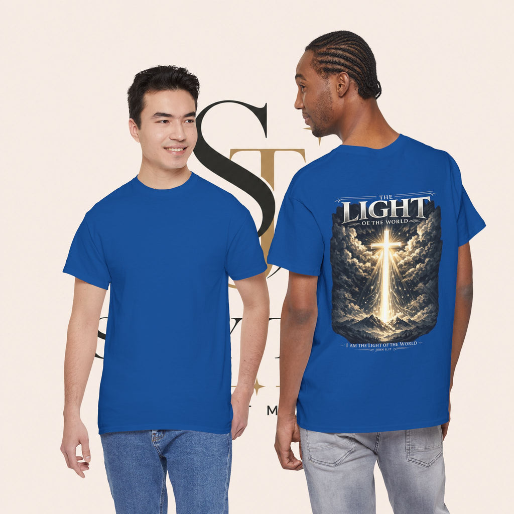 T‑Shirt — “The Light of the World” Graphic Tee (Christian Religious Design)